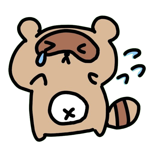 焦りたぬき