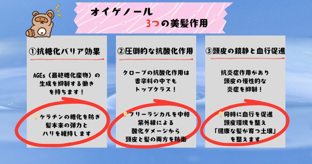 オイゲノール美髪成分